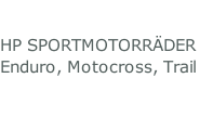HP SPORTMOTORR&Auml;DER Enduro, Motocross, Trail
